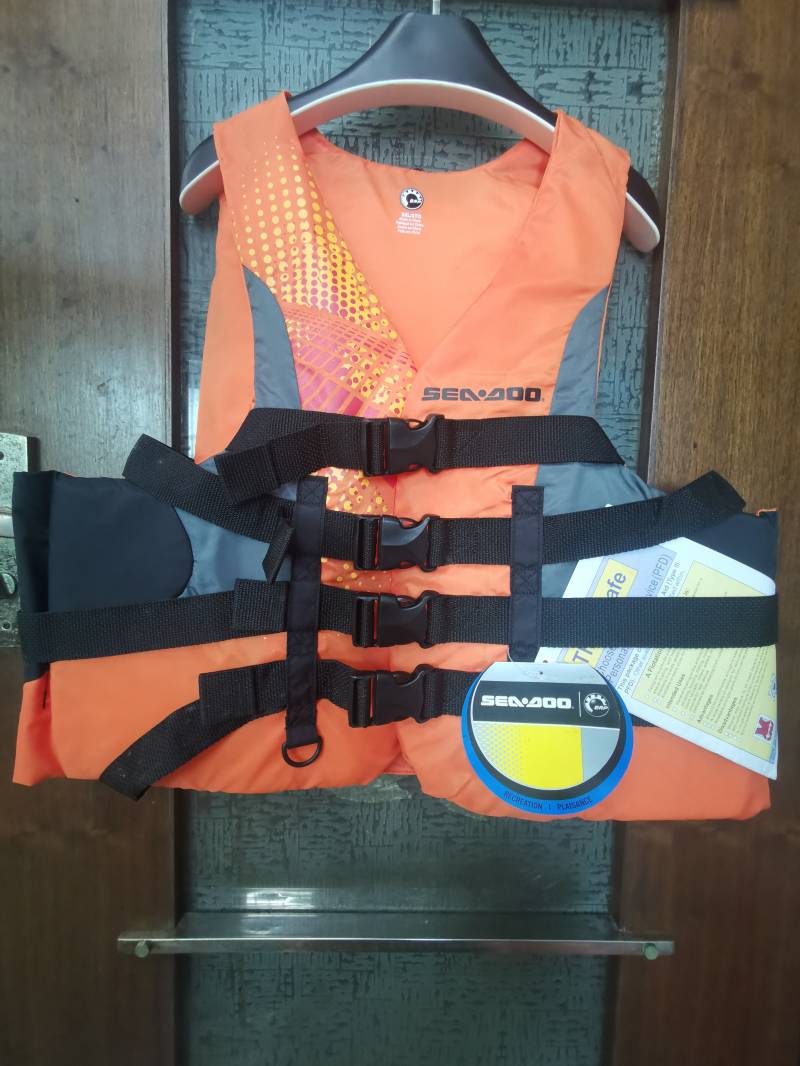 全新特价原装SEADOO救生衣橙色XL XXL  XXXL