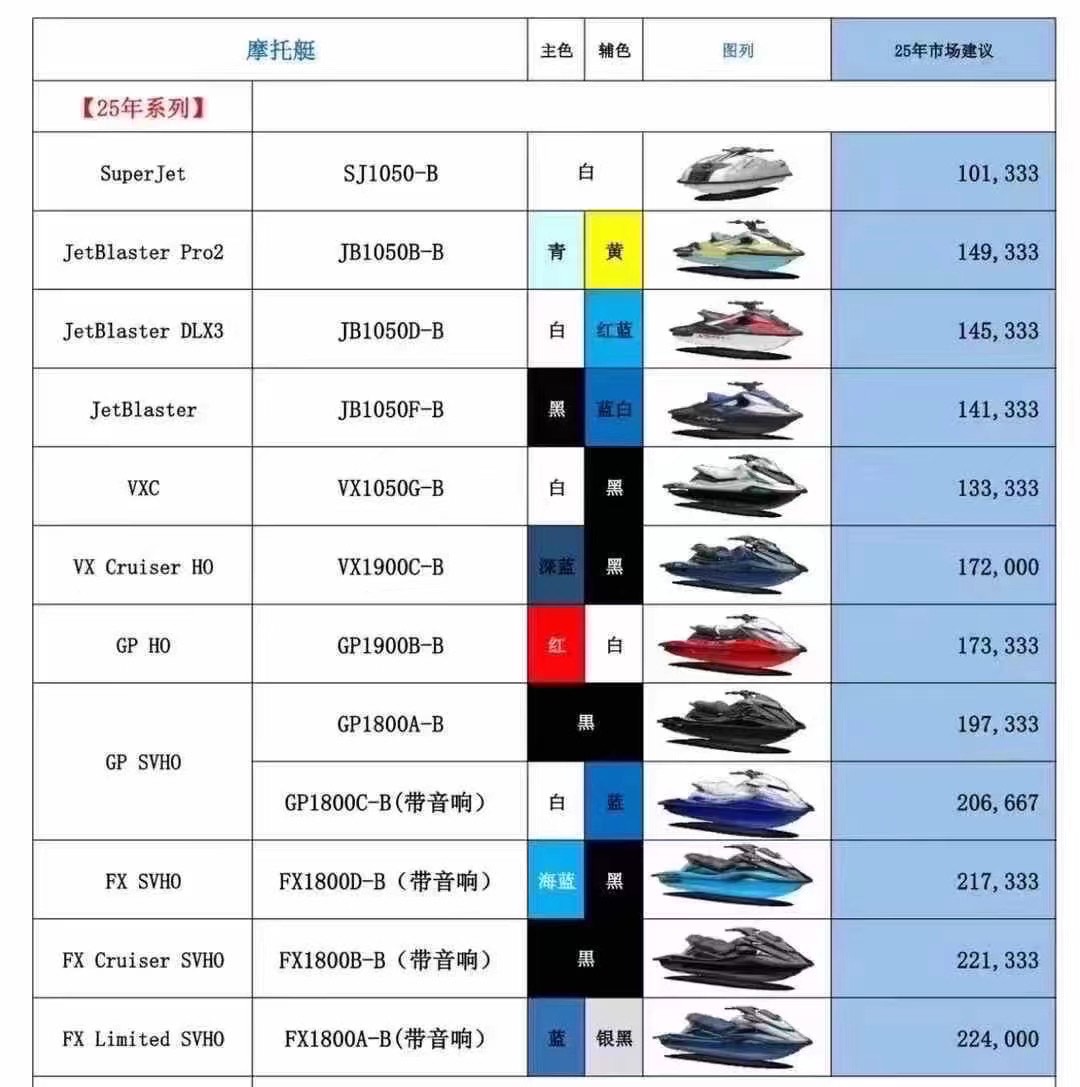 25款全新雅马哈7.3折欢迎订购