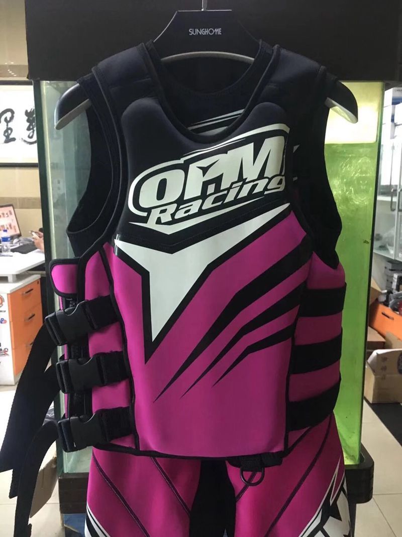 新款OPM 粉紫色 救生衣+无袖连体衣 2件套