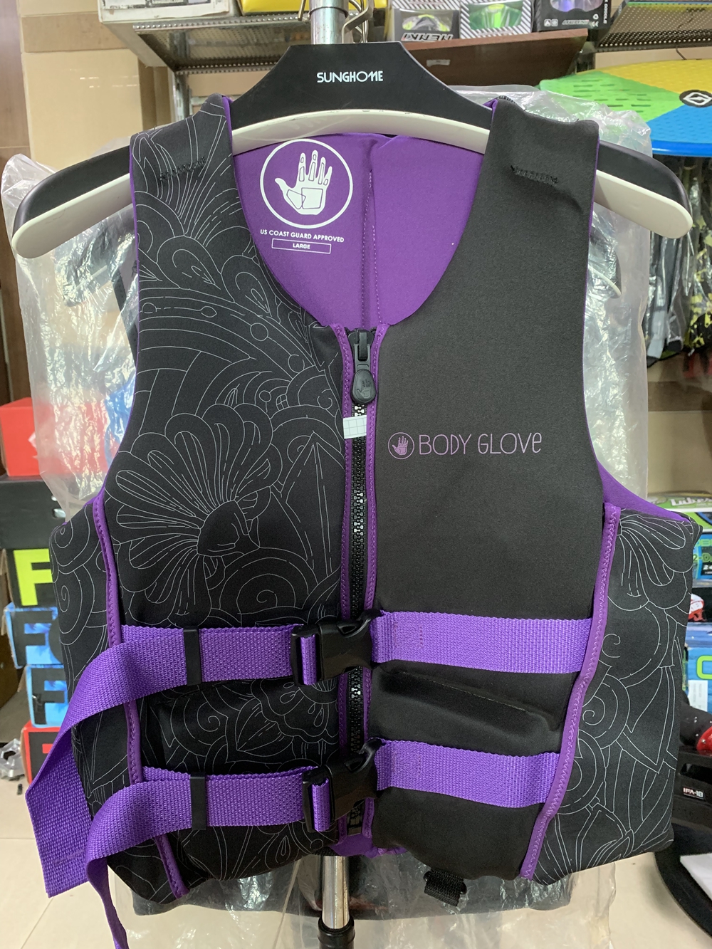 美国大手掌 救生衣 黑紫色/黑蓝色 M L