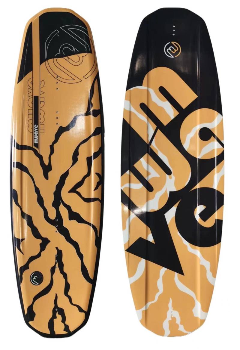 MWAVE WAKEBOARD橙黑140CM滑水板