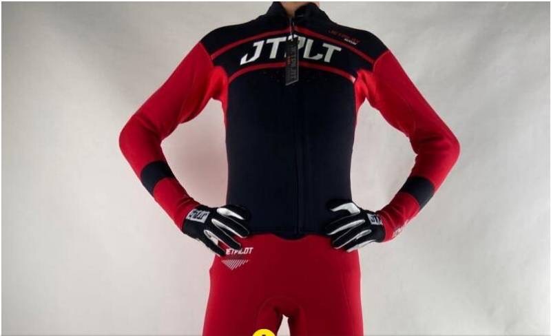 杰派乐jetpilot 比赛专用赛艇服长袖外套上衣 红黑色 M码