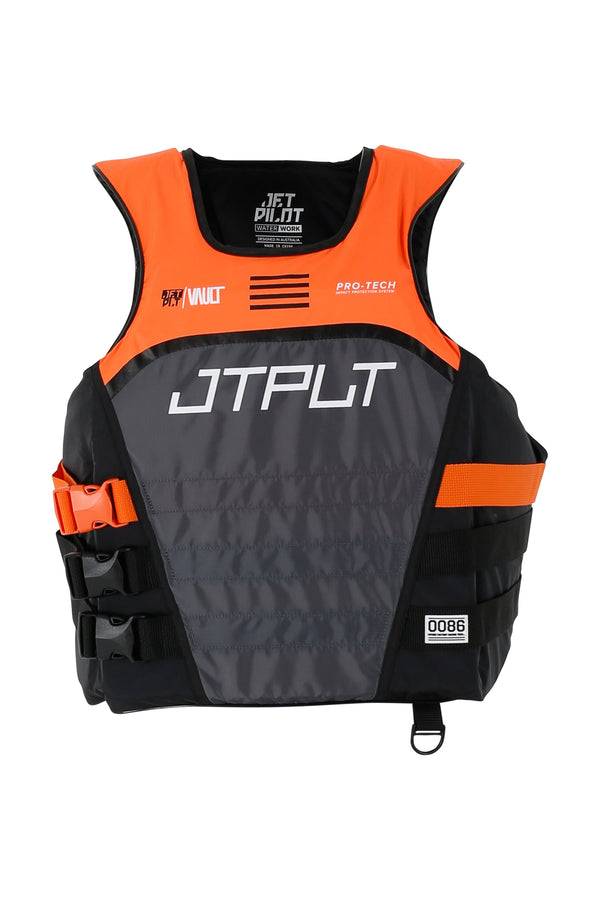 杰派乐Jetpilot 新款比赛专用赛艇服橙灰色救生衣JA24203带背板  S/M L/XL  XXL