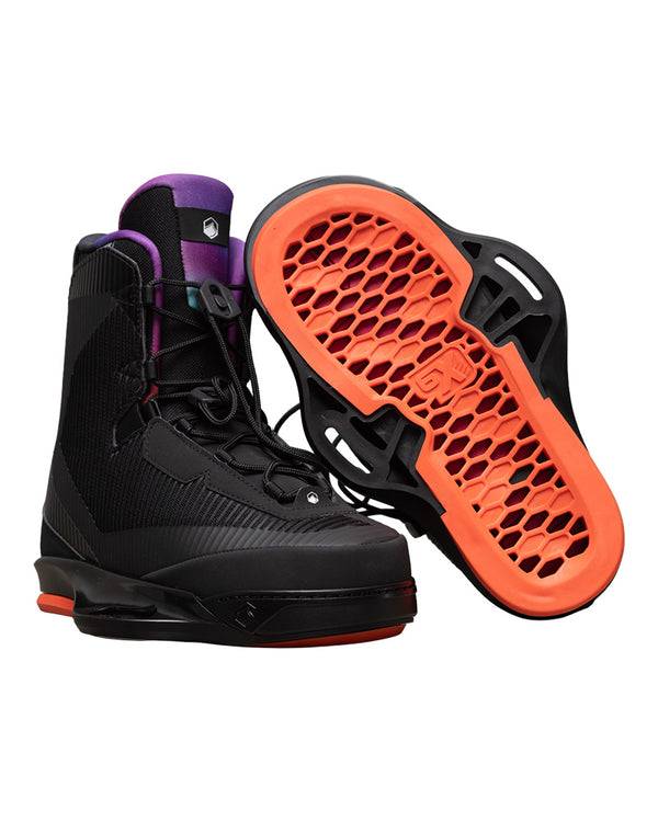 美国正品liquid force VERTEX 6X黑紫色滑水鞋38-41 41-42.5  42-44